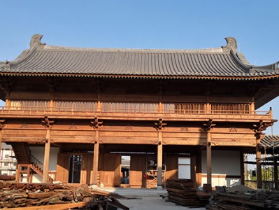 中式古建公司設計案例，寺廟道觀裝修施工攻略